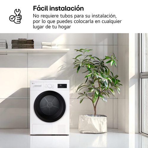 LG RHA1008NWK Blanco - Secadora Bomba de Calor 8KG 