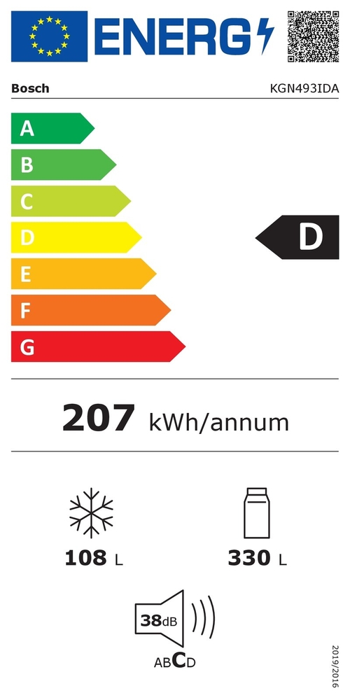 BOSCH KGN493IDA INOX - Frigorífico Combi No Frost