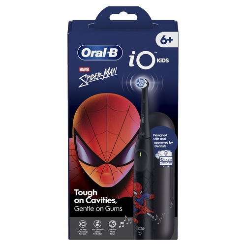BRAUN IO2 JUNIOR SPIDERMAN - Cepillo Eléctrico + Funda de  Viaje