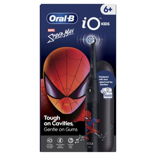BRAUN IO2 JUNIOR SPIDERMAN - Cepillo Eléctrico + Funda de  Viaje