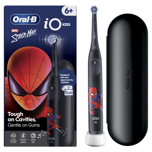 BRAUN IO2 JUNIOR SPIDERMAN - Cepillo Eléctrico + Funda de  Viaje