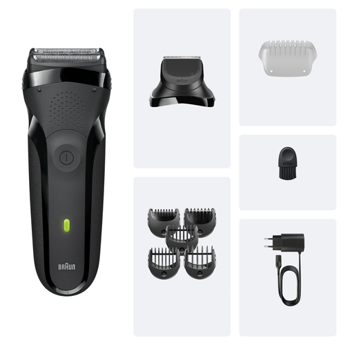 BRAUN SERIE-3 300BT Negro - Afeitadora Sin Cable