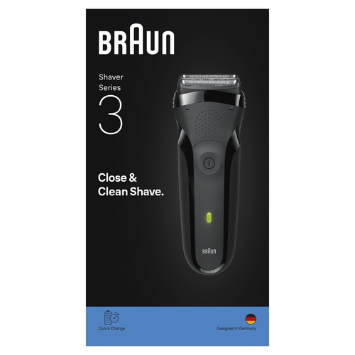 BRAUN SERIE-3 300S Negro - Afeitadora Sin Cable