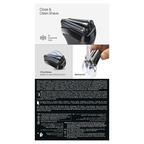 BRAUN SERIE-3 300S Negro - Afeitadora Sin Cable