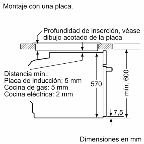 BOSCH HBG536EB4 Negro - Horno Multifunción 71L