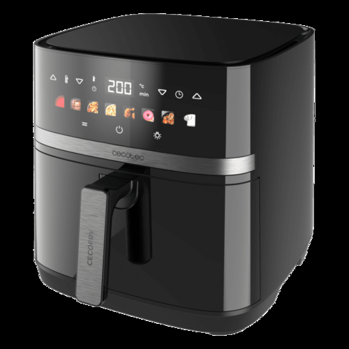 CECOTEC CECOFRY&GRILL DUOHEAT 8000 Negro - Freidora de Aire 2200W 8L