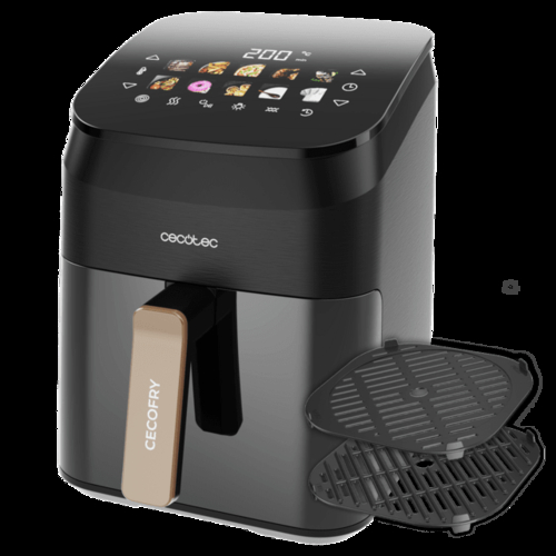 CECOTEC CECOFRY&GRILL SMOKIN' 4500 Negro - Freidora de Aire 1900W 4.5L