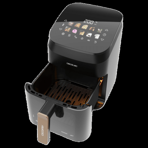 CECOTEC CECOFRY&GRILL SMOKIN' 4500 Negro - Freidora de Aire 1900W 4.5L