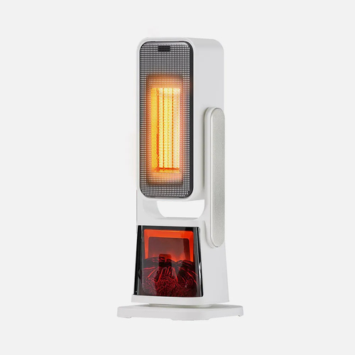 ABRILA CERÁMICO PTC SIMONETA Blanc Torre Blanco-Negro 2000W - Termoventilador 