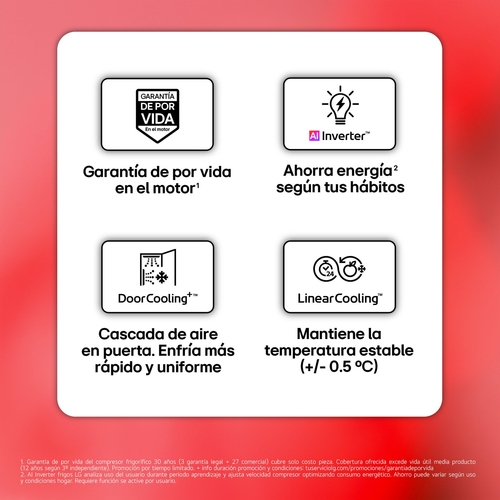LG GBBSJ10EPY INOX - Frigorífico Combi No Frost
