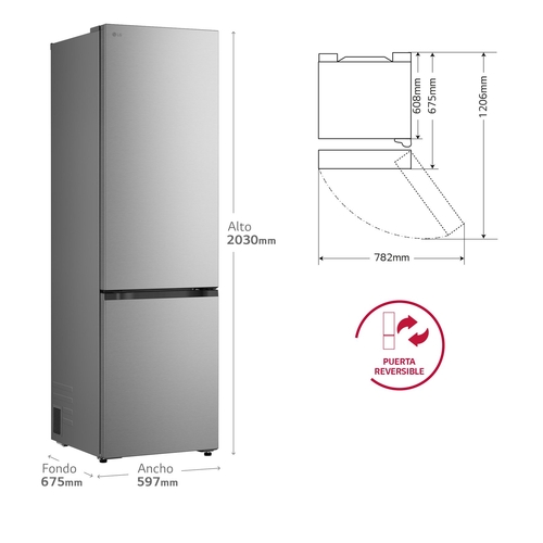 LG GBBSJ20DSW Blanco - Frigorífico Combi No Frost