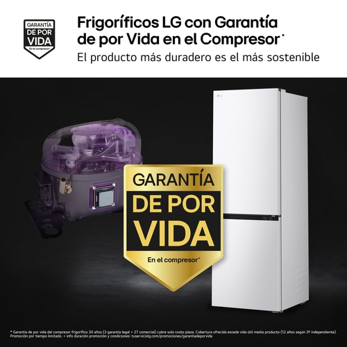 LG GBBSJ10ESW Blanco - Frigorífico Combi No Frost