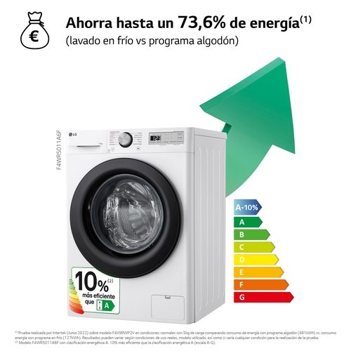 LG F4WR5011A6F Blanco - Lavadora Carga Frontal 11KG 1400RPM