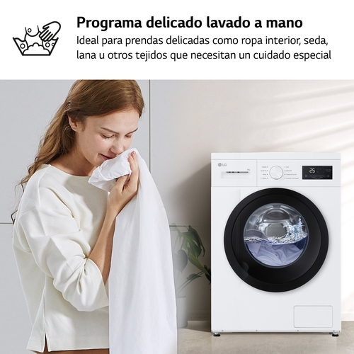 LG F4A10S8NWK Blanco - Lavadora Carga Frontal 8KG 1400RPM