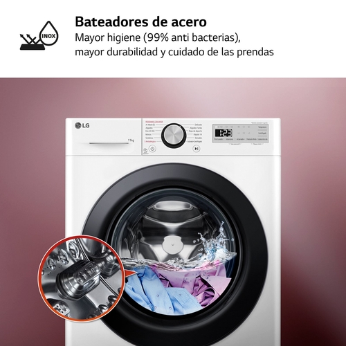 LG F4WR5011A6F Blanco - Lavadora Carga Frontal 11KG 1400RPM