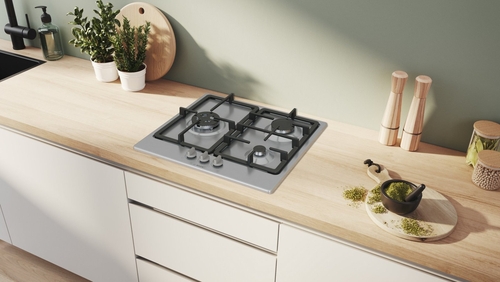 BOSCH PGC6B5K90 INOX - Placa de Gas 60cm Gas Natural