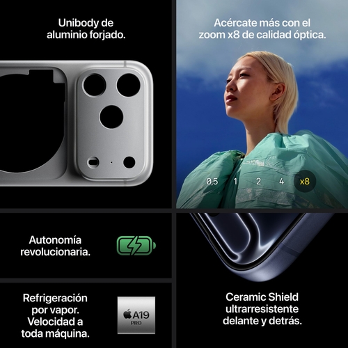 APPLE iPHONE 17 PRO Azul Oscuro - Móvil 6.3" 12GB 256GB