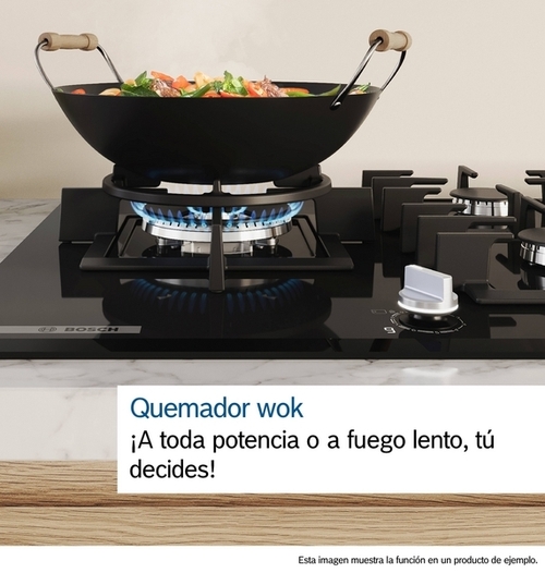 BOSCH PPQ7A6I40 Negro - Placa de Gas 75 CM Gas Natural