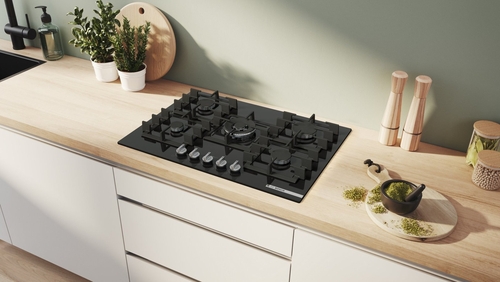 BOSCH PPQ7A6I40 Negro - Placa de Gas 75 CM Gas Natural