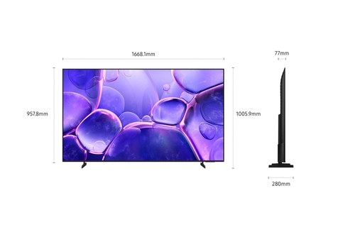 SAMSUNG TU75U8005FUXXC Negro - TV 75" UHD 4K Smart TV