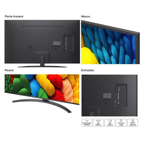 LG 50NANO81A6A Negro - TV 50" 4K UHD Smart TV