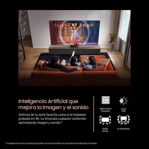 SAMSUNG TQ55S85FAU Grafito - TV 55" OLED 4K Smart TV