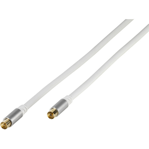 VIVANCO 43150 Blanco - Cable COAXIAL M/H  5 m + Adaptador