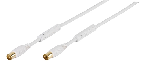 VIVANCO COAXIAL M/H 48121 Blanco - Cable 5 m