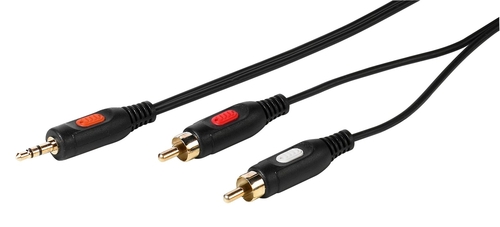 VIVANCO 46029 Negro - Cable RCA / JACK RCA 3.5MM 1.5 m