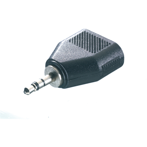 VIVANCO 46064 Negro - Adaptador  MINI JACK 3.5MM - 2H  Audio