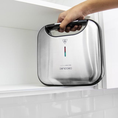 CECOTEC ROCK'NTOAST DEEP CLASSIC INOX - Sandwichera 1000W