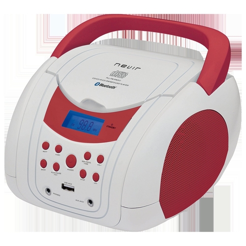 NEVIR NVR-483UB-BR Blanco-Rojo - Radio Portátil Digital