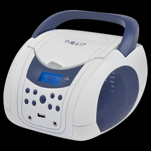 NEVIR NVR-483UB-BA2 Blanco-Azul - Radio Portátil Digital