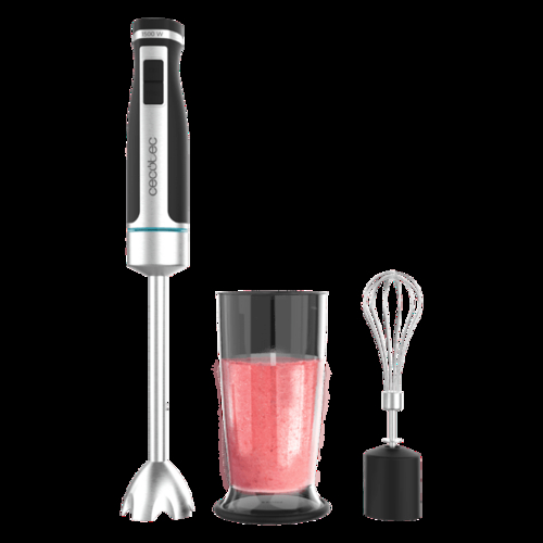 CECOTEC POWERGEAR 1500 XL CREAM INOX-Negro - Batidora de Mano 1500W