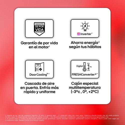 LG GBBSJ2CCPY INOX - Frigorífico Combi No Frost