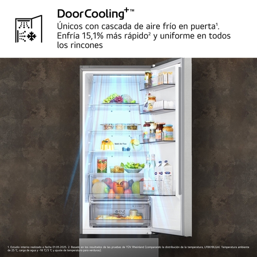 LG GBBSJ2CCPY INOX - Frigorífico Combi No Frost