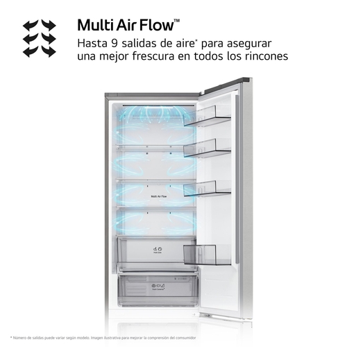 LG GBBSJ2CCPY INOX - Frigorífico Combi No Frost