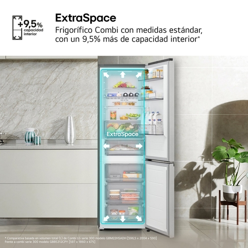 LG GBBS312CPY INOX - Frigorífico Combi No Frost