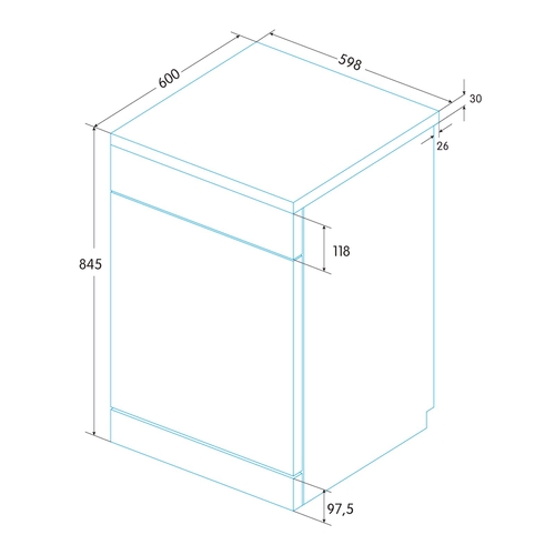 EDESA EDW-6130 X INOX - Lavavajillas 60CM 13 Servicios