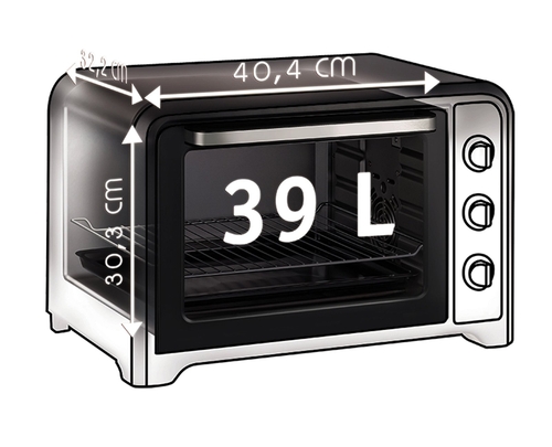 MOULINEX OX484810 Negro - Mini Horno 39L