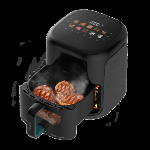 CECOTEC CECOFRY&GRILL SMOKIN'PRIME 4000 Negro - Freidora de Aire 1900W 4L