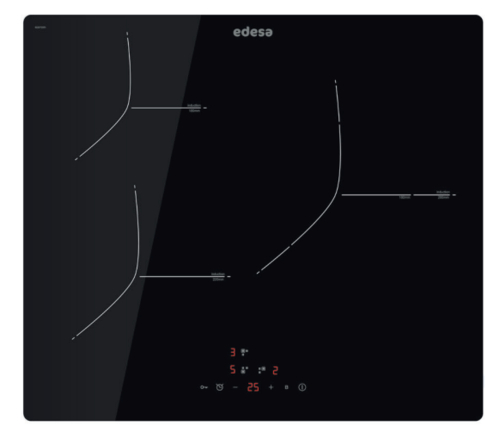 EDESA EIT-6328-R Negro - Vitrocerámica de Inducción 60CM