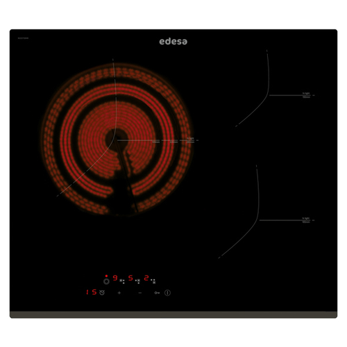 EDESA EVT-6328 B Negro - Vitrocerámica Eléctrica 60CM