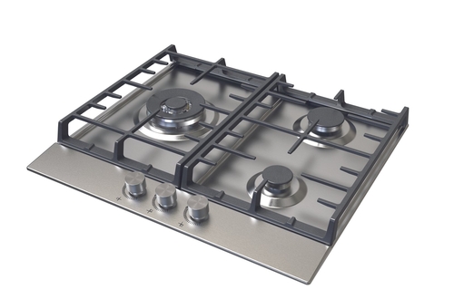 EDESA EGX-6031 TI TR CI B INOX - Placa de Gas 60CM Gas Butano