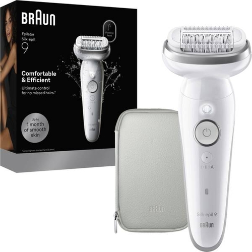 BRAUN SES9-000 Blanco-Rosa - Depiladora Batería