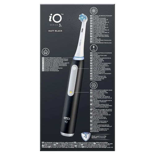 BRAUN ORAL B IO3 MATT BLACK - Cepillo Eléctrico Negro