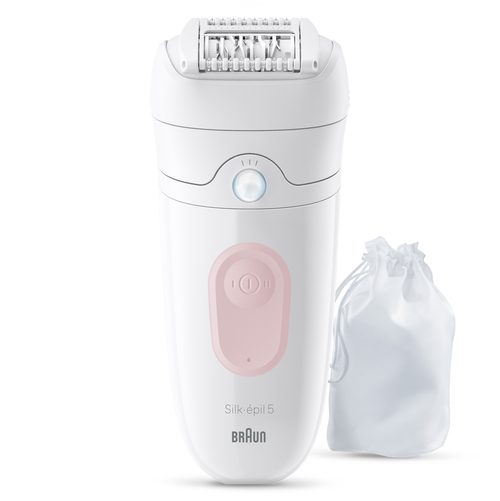 BRAUN SE5-011 Blanco-Rosa - Depiladora Batería
