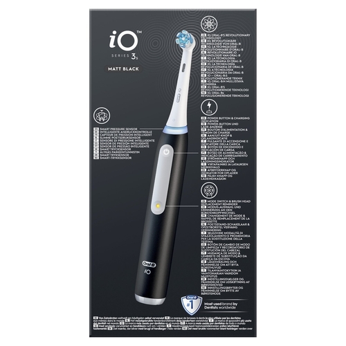 BRAUN ORAL B IO3 MATT BLACK - Cepillo Eléctrico Negro