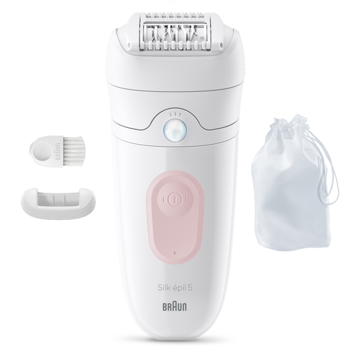 BRAUN SE5-011 Blanco-Rosa - Depiladora Batería