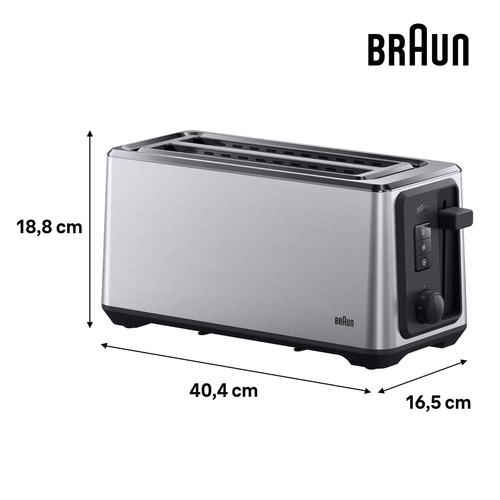 BRAUN HT5220 INOX - Tostador 1400W
